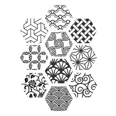 

10 PcsSet Self-adhesive Floor Sticker for Bathroom Kitchen Backsplash Tiles Wall DIY Home Decal Removable Decor