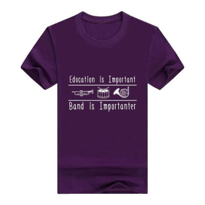 

Education Important Band Importanter Funny Band Short Sleeve T-Shirt