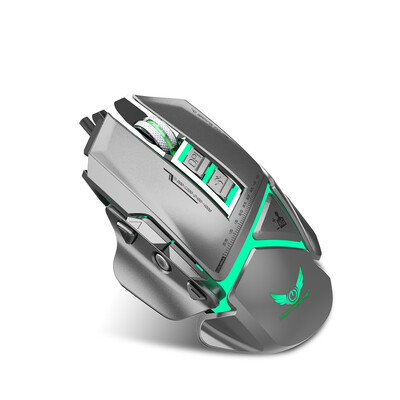 

ZERODATE X400 USB Wired Optical Gaming Mouse with LED Light 3200DPI Programmable Keys Adjustable Weight for PC Laptop