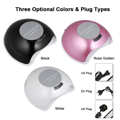 

48W Cordless UV LED Nail Lamp Rechargeable Nail Gel Dryer Fingernail & Toenail Gel Curing Machine Nail Art Painting Nail Tool Opti