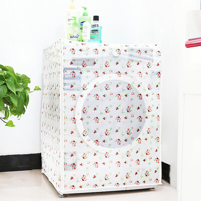

Transparent Waterproof Washing Machine Cover 605683cm Sunscreen Mome Automatic Impeller Roller Dust Cover