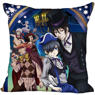 

Black Butler Anime Hot Sale Pillow Case High Quality New Years Pillowcase Decorative Pillow Cover For Wedding Decorative Gifts
