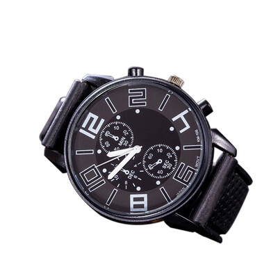 

Fashion Men Luxury Stainless Steel Quartz Sport Silicone Band Dial Wrist Watch White
