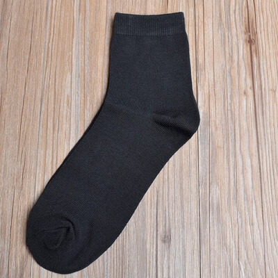 

Four seasons mens solid color tube socks casual business mens socks breathable cotton socks NOTEPacking 5 pairs or 1 pair
