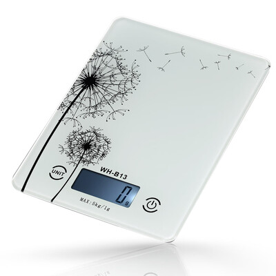 

5KG1G Accurate Touch Screen LCD Backlight Digital Kitchen Food Scale GLBOZ Electronic Weight Balance for Baking Cooking Tare Fu