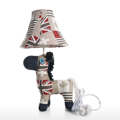 

Table Lamp EU Plug Horse Sculpture Lamp Decorative Animal Lamp Adjustable Lamp Shade Multicolored Modern Cute Adjustable Animal La