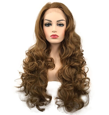 

StrongBeauty Synthetic Wig Lace Front Wave Wigs Long BrownBlonde Curly Wig Color Naturally Womens Wig COLOUR CHOICES