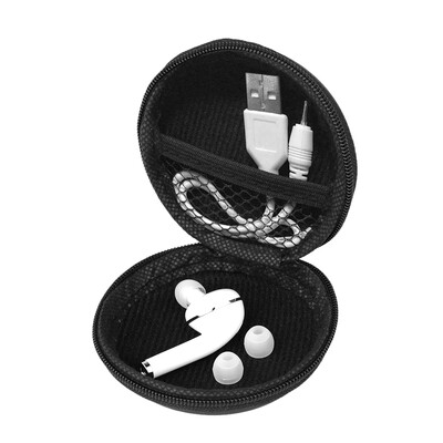 

V1 Bluetooth Stereo Headphone In-ear Wireless Earphone Bluetooth 41 Hands-free with Mic Headset with Storage Bag Rose Gold