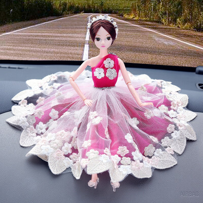 

1 pcs lovely Dolls beautiful Decorative Dolls auto Ornament Sweet Wedding Handmade dolls Fashion Car Interior Decoration