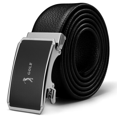 

Golf GOLF double-sided suede leather belt male automatic buckle mens belt business casual belt gift box P8BV34998J black color