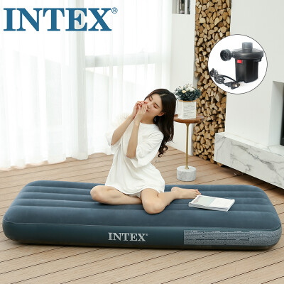 

INTEX 2019 new 64731 line pull air mattress camping air bed outdoor mat home air bed lunch break recliner single folding bed 7619125cm