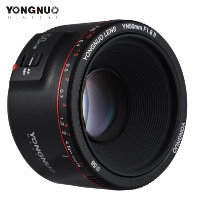 

YONGNUO YN50mm F18 II Standard Prime Lens Large Aperture Auto Focus 035 Closest Focal Length for Canon EOS 5DII 5DIII 5DS 5DSR