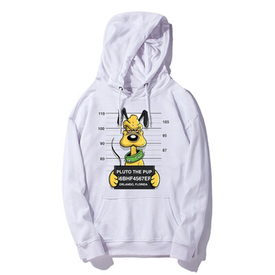 

E-BAIHUI new mickey print hoodies men tops hip hop casual funny dog mouse cartoon hoody homme fitness cotton Hooded hoody WT01