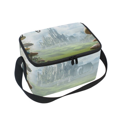 

ALAZA Lunch Box Insulated Dream Castle Lunch Bag Large Cooler Tote Bagfor Men Women