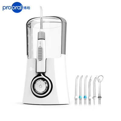 

Prooral multi-function red teeth tooth washer water floss tooth cleaner home desktop F15 star gray