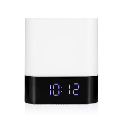 

MUSKY DY28 Alarm Clock Wireless Bluetooth Speaker LED Colorful Night Lamp