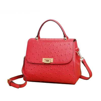 

SUWERER 2019 New Superior cowhide women genuine leather bags Embossed ostrich pattern Fashion luxury women leather tote bag