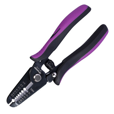 

TOPFORZA SP-4102 Imported precision wire stripper double color handle electrician peeling pliers wire stripper 08-26mm