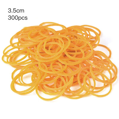 

300 Pcs Per Bag Yellow Rubber Bands Ring Loop Sturdy Stretchable Elastic Holder School Office Supplies Stationery