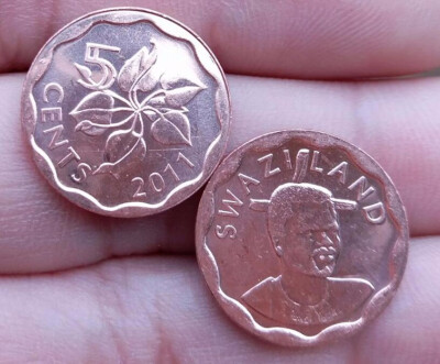

17mm Five Cents Coin The Kingdom of Swaziland