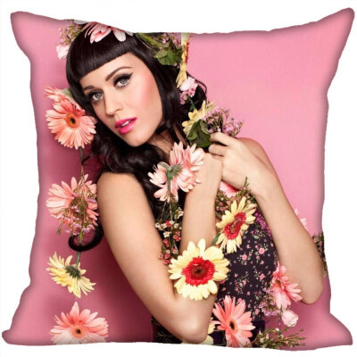 

Katy Perry Pillow Cover Bedroom Home Office Decorative Pillowcase Square Zipper Pillow Cases Satin Fabric No Fade