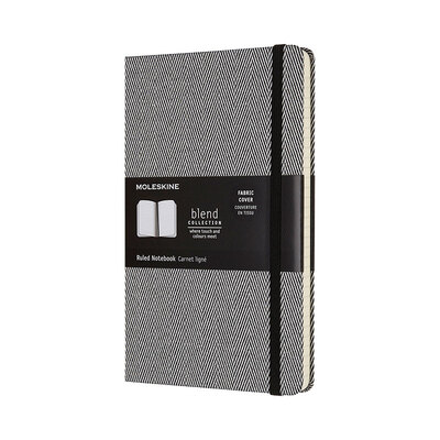 

MOLESKINE Notebook Business Office Stationery Hard Surface Horizontal Large Notepad Blend Stripe Series Black