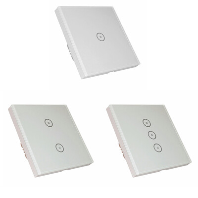 

123 Gang Touch Wall Wi-Fi Switch Panel Wireless Remote Lights&Appliances Smartphone Timing Function EU Smart Home Decor