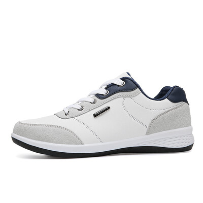 

2018 Autumn New Men Shoes Lace-Up Men Fashion Shoes Microfiber Leather Casual Shoes Brand Men Sneakers Winter Men FLats