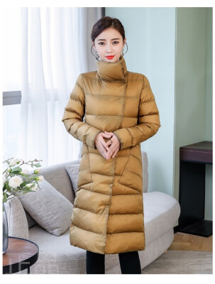 

Duck Down Jacket Women Winter 2018 Outerwear Coats Female Long Casual Light ultra thin Down puffer jacket Both side can be worn