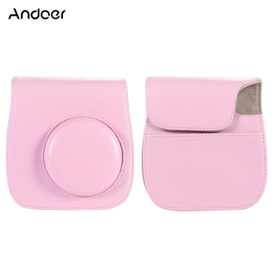 

Andoer Leather Camera Case Bag Cover for Fuji Fujifilm Instax Mini 88s89 Single Shoulder Bag