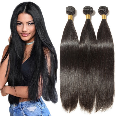 

13 Lengths&3 Different Colors Brazilian Virgin Hair 3 Bundles Body Straight BLACK Human Hair Many Purchase Combinations