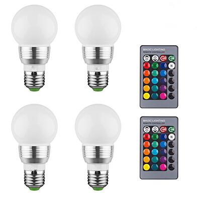 

KWB LED Bulb Color Changing Lights Bulb with Remote Control 4-Pack16 Different Color Choices