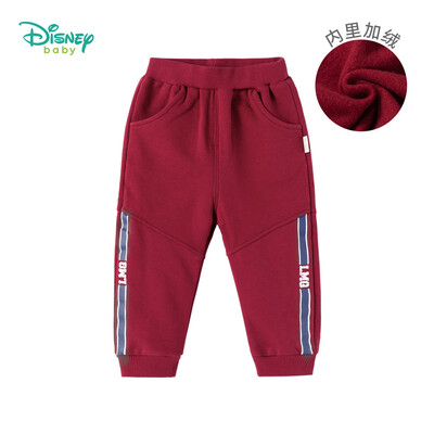 

Disney Boys FallWinter Fleece Pants Trousers Baby Casual Ribbed Foot Warmers 183K806 Wine Red 12 Months Height 80cm