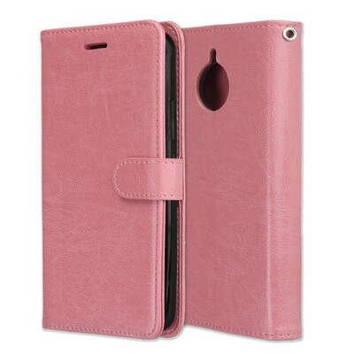

MOONCASE Motorola Moto E4 Plus 3 Card Photo Frame Leather Case - Powder
