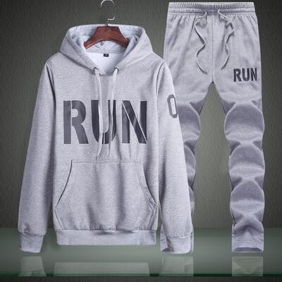 

2019 New Arrival Mens Fashion Suit Baseball Uniform 2 Pieces HoodiePant Sporty Leisure Suit1 Size Bigger than your normally wear