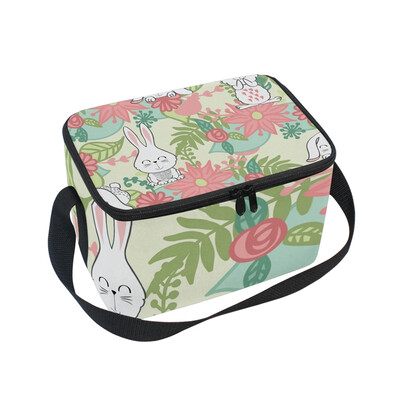 

ALAZA Lunch Box Insulated Baby Rabbit Lunch Bag Large Cooler Tote Bagfor Men Women