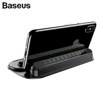 

Baseus 2 in 1 Car Phone Holder For iphone Samsung S9 Temporary Parking Number Car Holder For Xiaomi HuaWei
