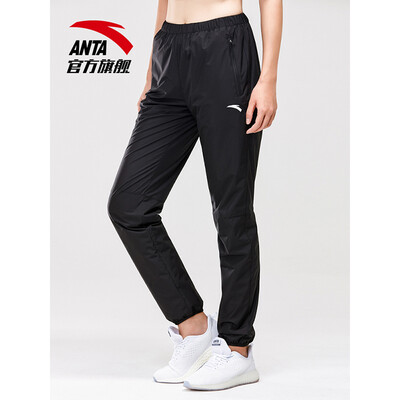 

Anta ANTA 96917571 female sweat pants 2019 new straight pants women training fitness sweating suit sweat pants pants closing base black  female 160