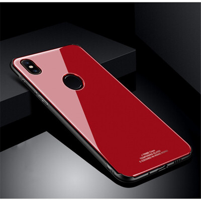 

Goowiiz Phone Case For Xiaomi Redmi Note 5ANote 5A PrimeY1Y1 Lite Luxury Fashion Tempered Glass Slim Cover Soft edge Anti fall