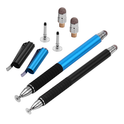 

2-in-1 Precision Stylus Pen with Clip&Conductive Head&Disc Tip Universal Touchscreen Pen for All Capacitive Touchscreens C