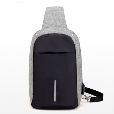 

Anti Theft Sling Bag Backpack for Man Waterproof Nylon Daypack Business School Bag Shoulder Cross Body Chest Pack for Travel Sport