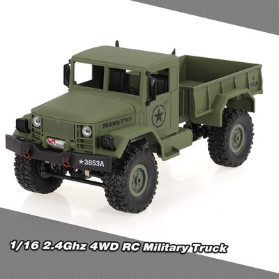 

HENG LONG 3853A 116 Off-Road RC Military Truck 4WD Rock Crawler Car Gift for Kids RTR