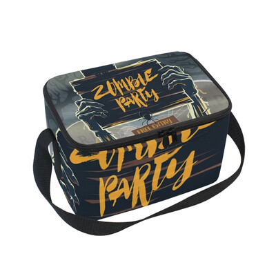 

ALAZA Lunch Box Insulated Lunch Bag Large Cooler Halloween Invitation Poster Tote Bag
