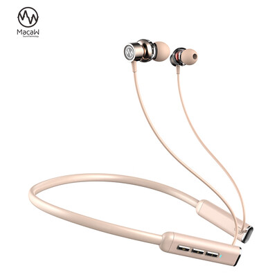 

Pulse Macaw TX-60 Wireless Bluetooth Headphones Magnetic Suction Ear Type Sound Sports Headphones Phone Headphones Game Headphones Wired with Wheat Brown