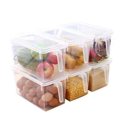 

Rice on the refrigerator storage box sealed storage box egg fruit food storage box transparent drawer finishing box with handle MS015