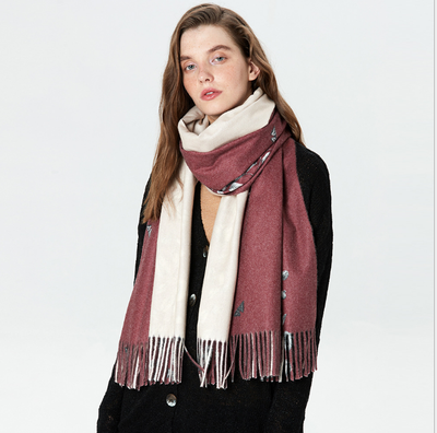 

Hot-selling Scarf Female Autumn&Winter New Style Thickening National Style Shawl Neck