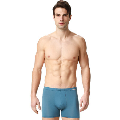 

Schiesser Mens Solid Color Panties Mid Waist Pants 3911319T Medium Blue 7801