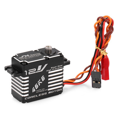 

JX CLS - 12V7346 46KG 12V 180 Degrees HV High Precision Steel Coreless Steering Gear Digital Servo Suitable for RC Robot