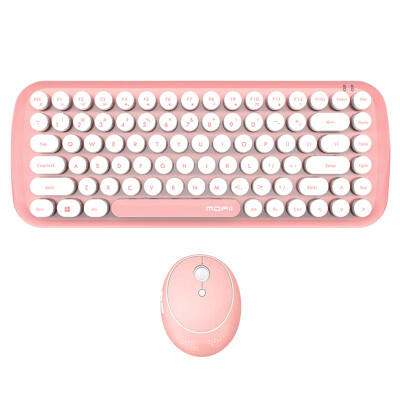 

Mofii candy S wireless keyboard&mouse set round chocolate button mouse&keyboard set office home notebook desktop computer cherry powder