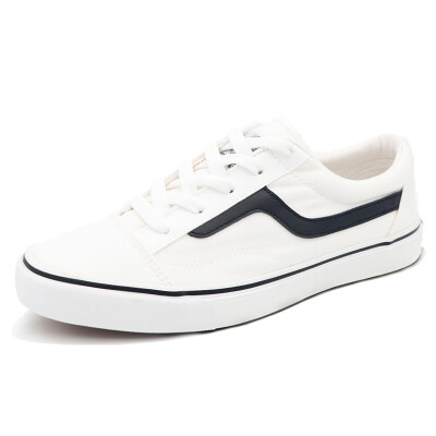 

Warrior Casual Mens Low Help Womens Trendy Light White Tide Canvas Shoes WXY-A202 White Black 41